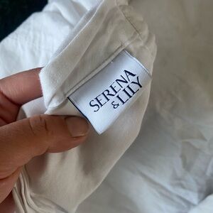 Serena & Lily Priano Crib Sheet and crate barrel sheets and mattress covers x12